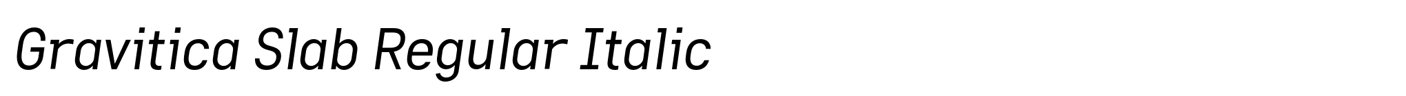 Gravitica Slab Regular Italic image